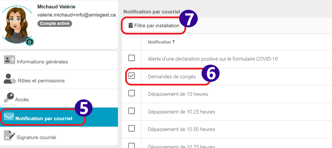 Recevoir les alertes